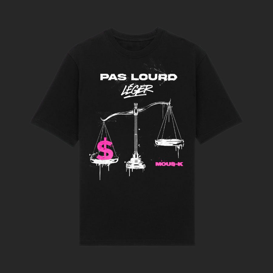 Pack T-shirt Mous-K pas lourd c'est pas ma racli + CD