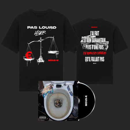 Pack T-shirt Mous-K Pas lourd Bon Samaritain + CD : le coffret incontournable